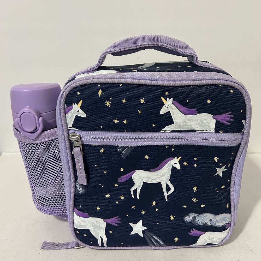 Pottery Barn Kids Night Unicorn And Water Bottle Girls Lunch Box Travel Classic